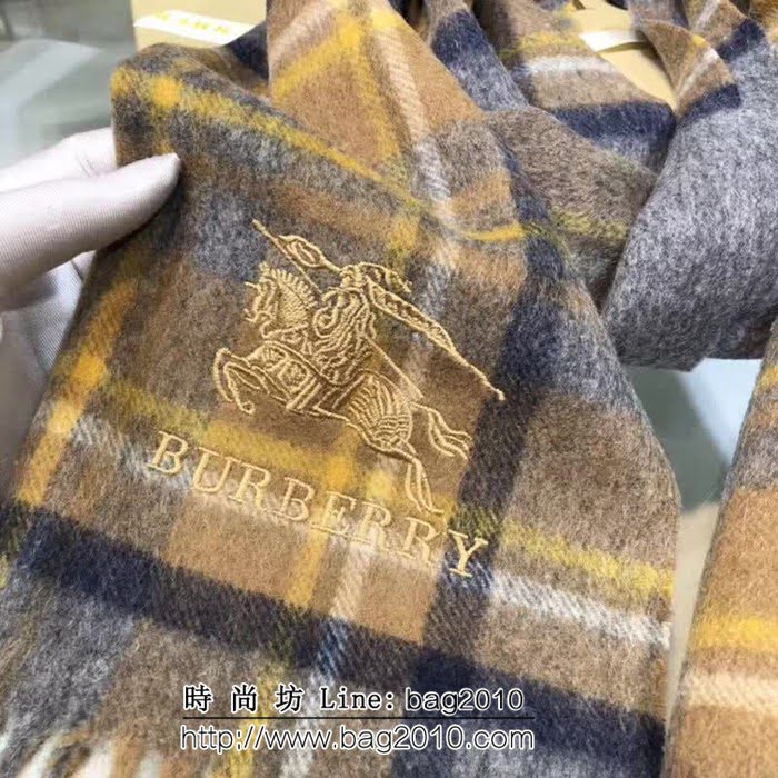 BURBERRY巴寶莉 海外專櫃最新情侶款 條紋羊絨圍巾 LLWJ6088